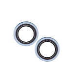 (Azul)-(Clear) iPhone 14 / 14 Plus-Protector de Lente de Cámara - Imagen 2