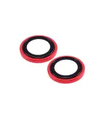(Rojo)-(Clear) iPhone 14 / 14 Plus-Protector de Lente de Cámara - Imagen 2