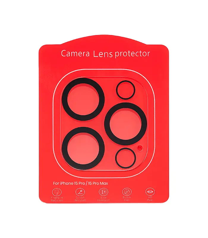Protector de Lente de Cámara para iPhone 15 Pro _ 15 Pro Max (Cubierta Completa de Cristal) Protector de Lente de Cámara para iPhone 15 Pro _ 15 Pro Max (Cubierta Completa de Cristal) (Cubierta Completa de Cristal) iPhone 15 Pro / 15 Pro Max-Protector de Lente de Cámara - Imagen 1