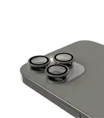 (Negro)-(Clear) iPhone 15 Pro / 15 Pro Max-Protector de Lente de Cámara - Imagen 3