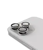 (Plateado)-(Clear) iPhone 15 Pro / 15 Pro Max-Protector de Lente de Cámara - Imagen 3