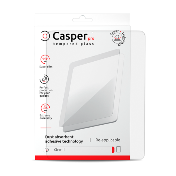 Vidrio Templado Casper Pro para iPad 7 (2019) / IPad 8 (2020) / IPad 9 (2021) (Clear)