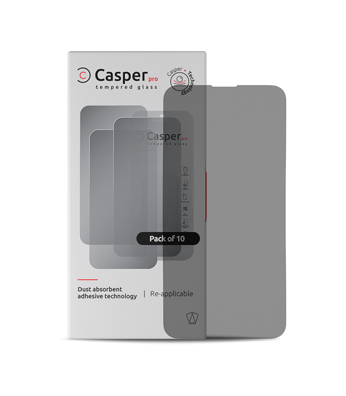 Vidrio Templado Casper Pro para iPhone 13 _ 13 Pro _ 14 (Privacy) 0 iPhone 13 / 13 Pro / 14 (Privacy) (Paquete de 10) Vidrio Templado Casper Pro - Imagen 1