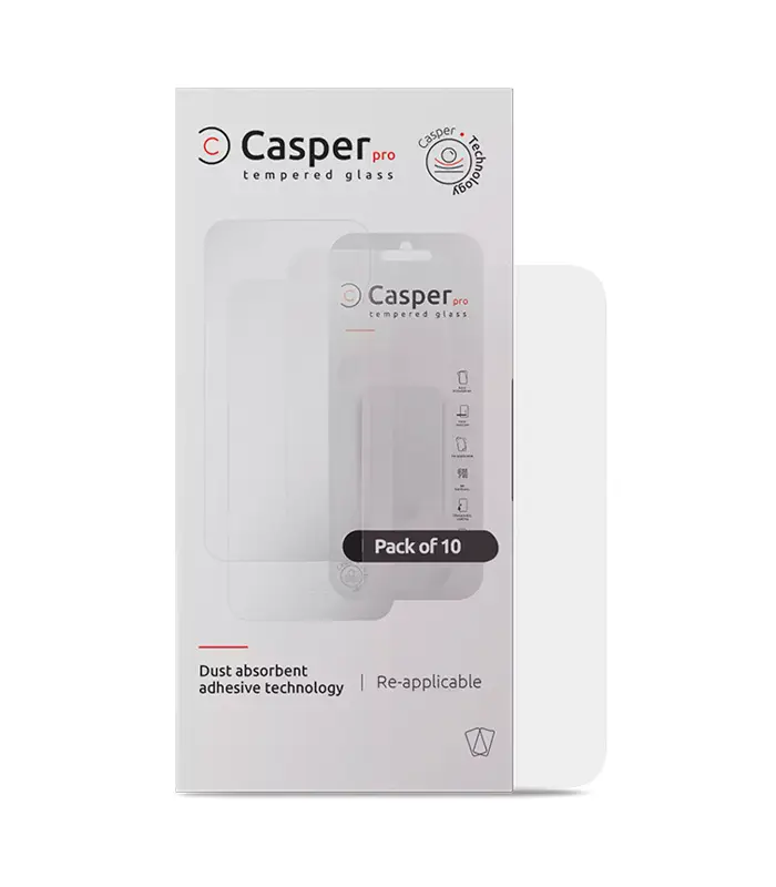 Vidrio Templado Casper Pro para iPhone 16 Pro Max (Clear) 0 iPhone 17 Pro Max / 16 Pro Max (Clear) (Paquete de 10) Vidrio Templado Casper Pro - Imagen 1