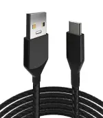 Cable USB (tipo A) a USB tipo C de un metros (AmpSentrix) (Infinity) (Negro) - Imagen 2