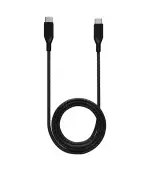 Cable USB (tipo C) a USB tipo C de un metro (AmpSentrix) (Infinity) (Negro) - Imagen 2