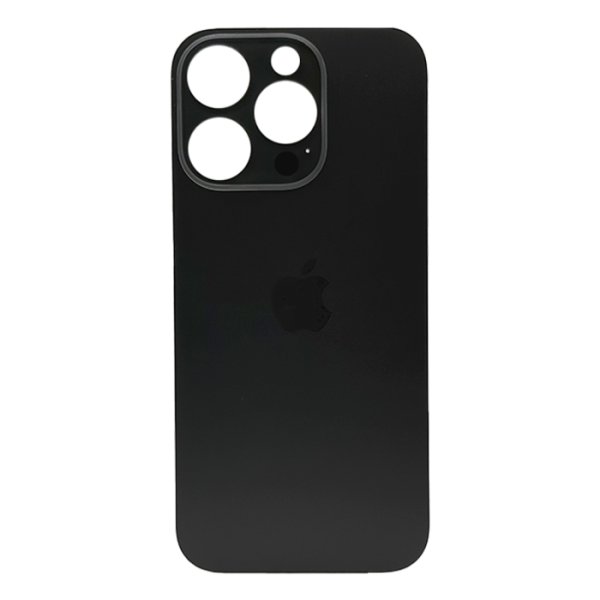 Tapa Trasera para iPhone 15 Pro Negro (Big Hole)