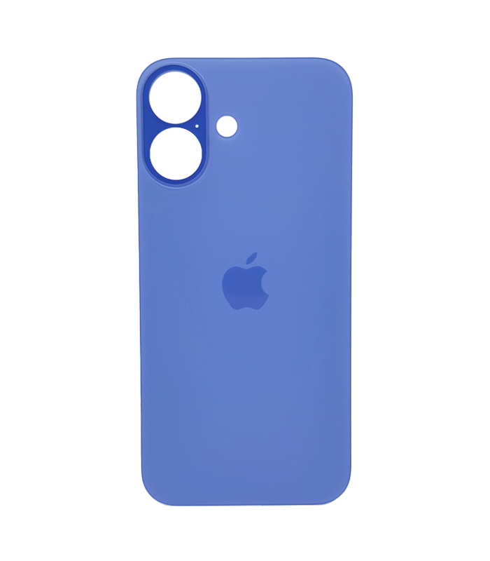 tapa trasera iphone 16 azul 0 Tapa Trasera para iPhone 16 Azul (Ultramarino) (Sin Pega) (Big Hole) - Imagen 1