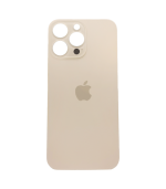Tapa Trasera para iPhone 16 Pro Max Dorado (Titanio Desierto) (Sin Pega) (Big Hole)