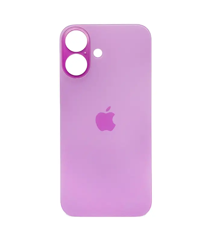 tapa trasera iphone 16 rosa_ Tapa Trasera para iPhone 16 Rosado (Pink) (Sin Pega) (Big Hole) - Imagen 1