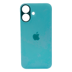 Tapa Trasera para iPhone 16 Verde (Azulado) (SIN PEGA) (Big Hole)