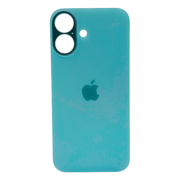 Tapa Trasera para iPhone 16 Verde (Azulado) (SIN PEGA) (Big Hole)