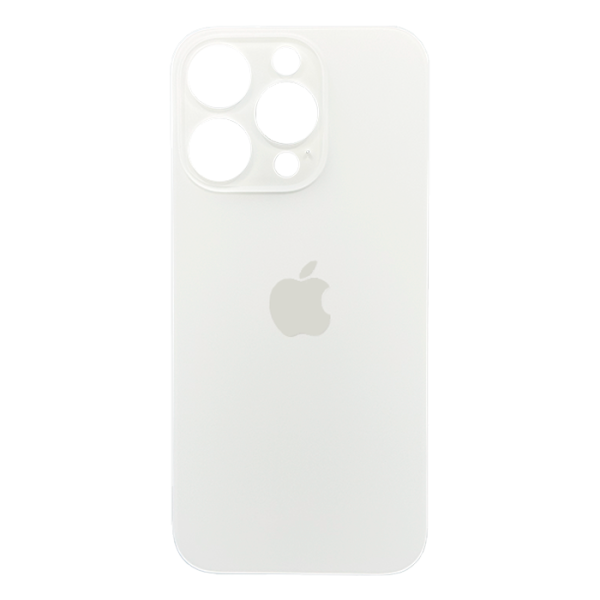 Tapa Trasera para iPhone 16 Pro Titanio Blanco (Sin Pega) (Big Hole)