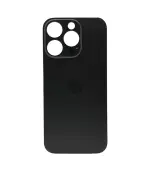 Tapa Trasera para iPhone 16 Pro Titanio Negro (Sin Pega) (Big Hole)