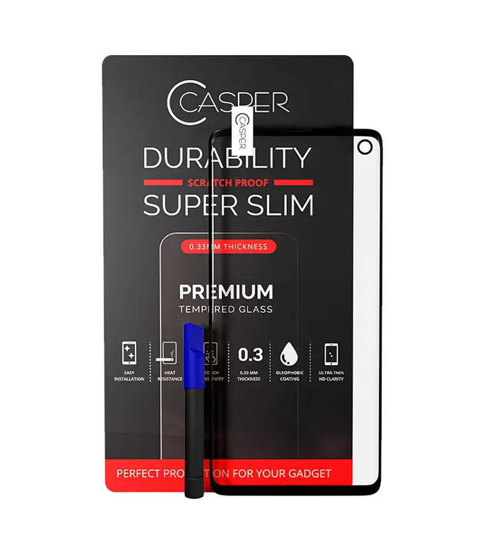 vidrio casper s10 0 Samsung Galaxy S10 - Vidrio Templado Casper UV con pegamento - Imagen 1