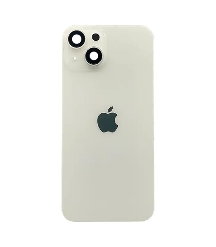 14 blanco cocn marco Tapa Trasera para iPhone 14 Blanco (Con marco y Bisel) - Imagen 1