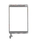 Mica Tactil (con Chip y Boton) para iPad Mini 1 / iPad Mini 2 (Aftermarket: AM Plus) (Blanco) - Imagen 2