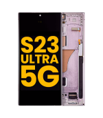 Pantalla OLED para Samsung Galaxy S23 Ultra con marco (Lavanda) (Premium)