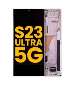Pantalla OLED para Samsung Galaxy S23 Ultra con marco (Lavanda) (Premium)