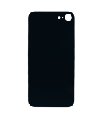 Tapas Traseras para iPhone SE 2020 / SE 2022 Negro (Black) (Con Pega) (Big Hole) - Imagen 2