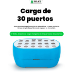Puerto de carga ReLife RL-304M (30 conectores USB) Alta Potencia 160W Hub de carga (Sunshine) - Imagen 6