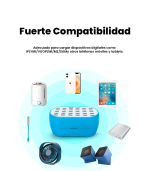 Puerto de carga ReLife RL-304M (30 conectores USB) Alta Potencia 160W Hub de carga (Sunshine) - Imagen 3