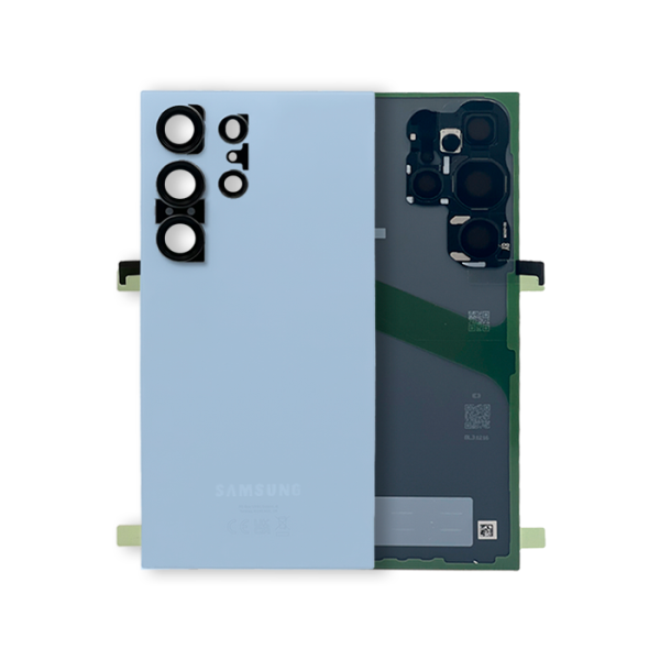 Tapa Trasera Con Lente De Cámara Para Samsung Galaxy S24 Ultra (Service Pack) (Azul Titanio) (Original)