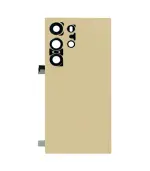 Tapa Trasera Con Lente De Cámara para Samsung Galaxy S24 Ultra (Service Pack) (Amarillo Titanio) (Original) - Imagen 3