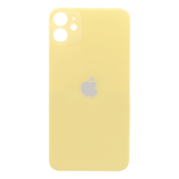 Tapas Traseras para iPhone 11 Amarillo (Yellow) (Con pega) (Big Hole)