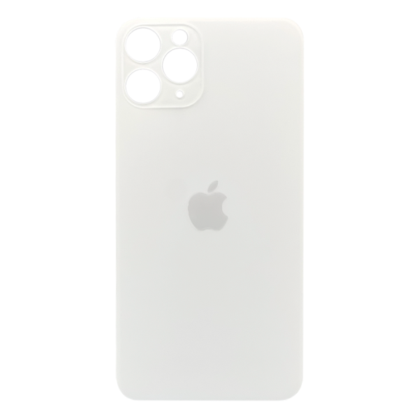 Tapas Traseras para iPhone 11 Pro Blanco (Silver) (Sin pega) (Big Hole)
