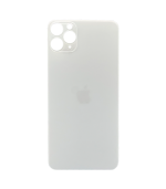 Tapas Traseras para iPhone 11 Pro Max Blanco (Silver) (Con pega) (Big Hole)
