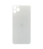 Tapas Traseras para iPhone 11 Pro Max Blanco (Silver) (Con pega) (Big Hole)