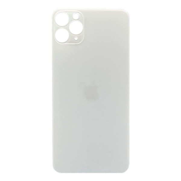 Tapas Traseras para iPhone 11 Pro Max Blanco (Silver) (Con pega) (Big Hole)