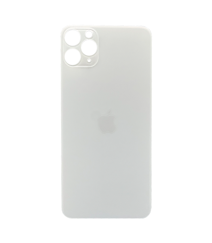 Tapas Traseras para iPhone 11 Pro Max Blanco (Silver) (Con pega) 0 Tapas Traseras para iPhone 11 Pro Max Blanco (Silver) (Con pega) (Big Hole) - Imagen 1