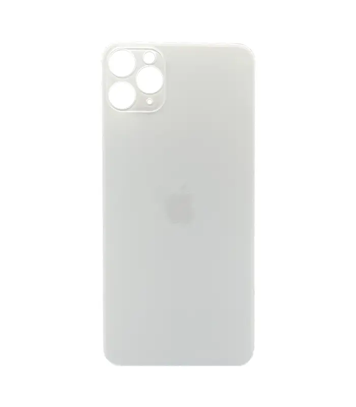 Tapas Traseras para iPhone 11 Pro Max Blanco (Silver) (Con pega) 0 Tapas Traseras para iPhone 11 Pro Max Blanco (Silver) (Sin Pega) (Big Hole) - Imagen 1