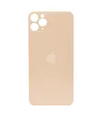 Tapas Traseras para iPhone 11 Pro Max Dorado (Gold) (Con pega) (Big Hole)
