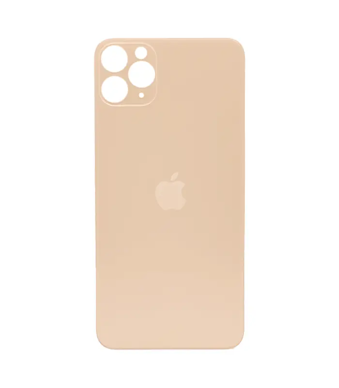 Tapas Traseras para iPhone 11 Pro Max Dorado (Gold) (Con pega) 0 Tapas Traseras para iPhone 11 Pro Max Dorado (Gold) (Con pega) (Big Hole) - Imagen 1