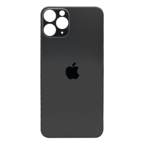 Tapas Traseras para iPhone 11 Pro Negro (Space Grey) (Con pega) (Big Hole)