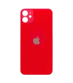 Tapas Traseras para iPhone 11 Rojo (Red) (Con pega) (Big Hole)