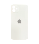 Tapas Traseras para iPhone 12 Blanco (Silver) (Sin Pega) (Big Hole)