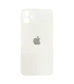 Tapas Traseras para iPhone 12 Blanco (Silver) (Con pega) (Big Hole)