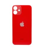 Tapas Traseras para iPhone 12 Mini Rojo (Red) (Sin Pega) (Big Hole)