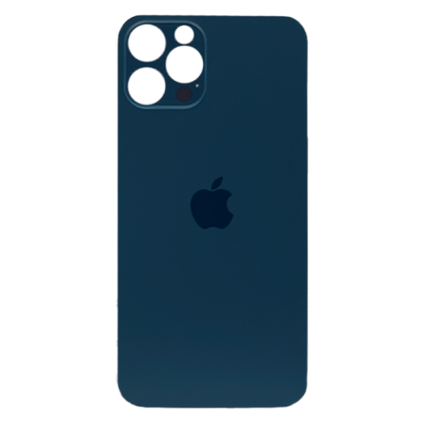 Tapas Traseras para iPhone 12 Pro Azul (Blue) (Con pega) (Big Hole)