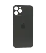 Tapas Traseras para iPhone 12 Pro Negro (Grafito) (Con pega) (Big Hole)