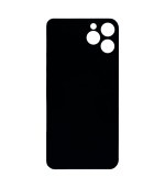 Tapas Traseras para iPhone 12 Pro Negro (Black) (Sin Pega) (Big Hole) - Imagen 2
