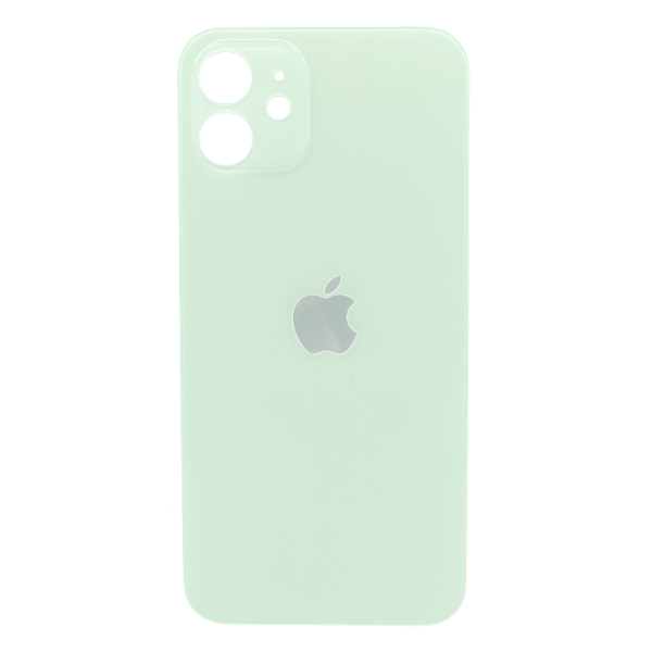 Tapas Traseras para iPhone 12 Verde (Green) (Con pega) (Big Hole)
