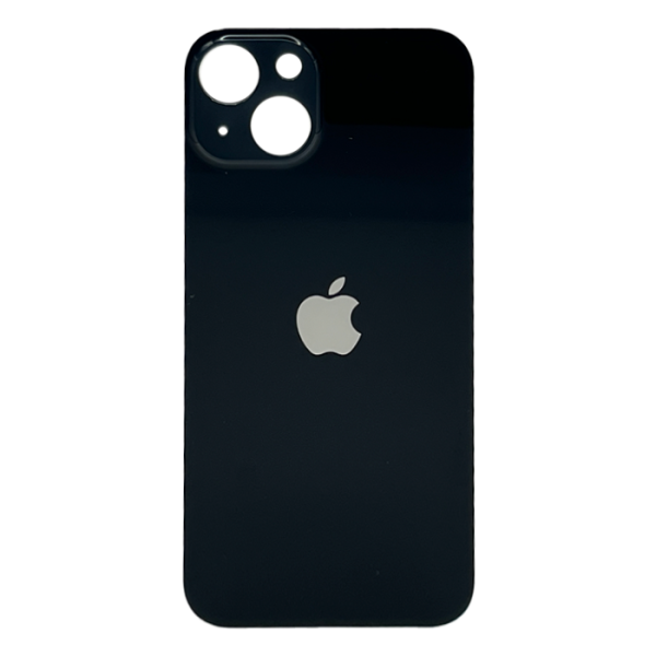 Tapas Traseras para iPhone 13 Negro (Black) (Con pega) (Big Hole)