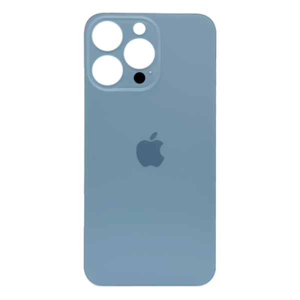 Tapas Traseras para iPhone 13 Pro Azul (Blue) (Con pega) (Big Hole)