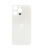 Tapas Traseras para iPhone 13 Pro Blanco (Silver) (Con pega) (Big Hole)