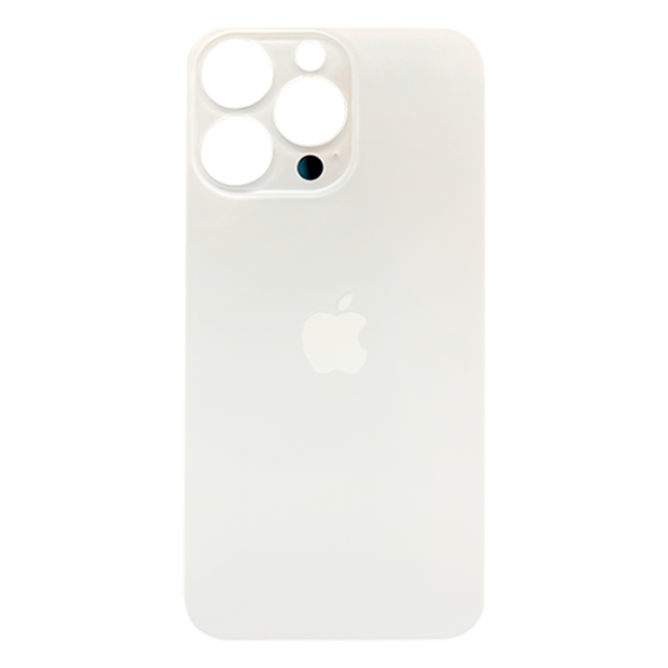 Tapas Traseras para iPhone 13 Pro Blanco (Silver) (Con pega) (Big Hole)